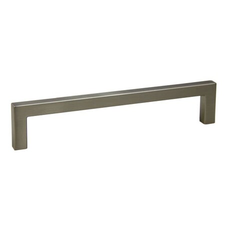 Crown 6-3/8" Modern Square Cabinet Pull with 6-3/10" Center to Center Satin Nickel Finish CHP87228SN
